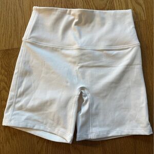 H&M White biker shorts